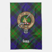 Clan Gunn Crest Kitchen Towel Theedoek (Verticaal)