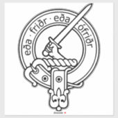 Clan Gunn Crest (Old Norse) Sticker (Vel)