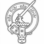 Clan Gunn Crest (Old Norse) Sticker (Voorkant)