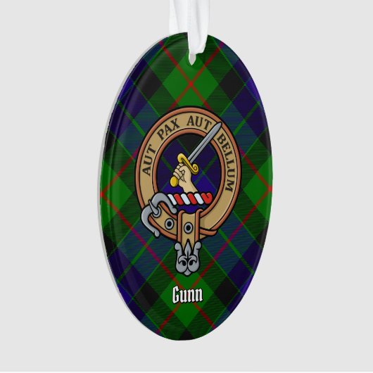 Clan Gunn Crest Ornament (voorkant)