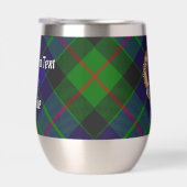 Clan Gunn Crest over Tartan (Rechts)
