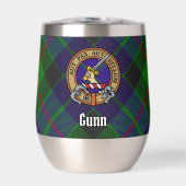 Clan Gunn Crest over Tartan (Voorkant)