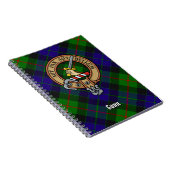 Clan Gunn Crest over Tartan Notitieboek (Rechterzijde)