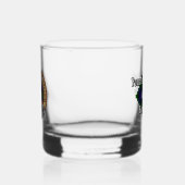 Clan Gunn Crest over Tartan Whisky Glas (Links)
