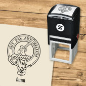Clan Gunn Crest Self-Inking Stamp Zelfinktende Stempel