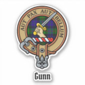 Clan Gunn Crest Sticker (Voorkant)