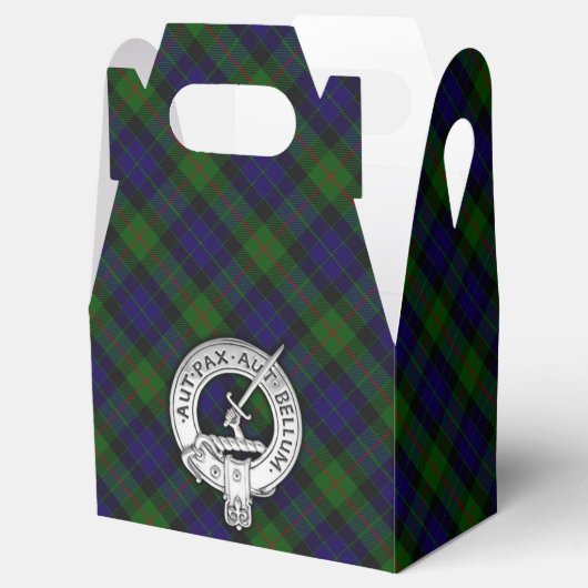 Clan Gunn Crest & Tartan Bedankdoosjes (Geopend)