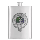 Clan Gunn Crest & Tartan Flacon (Voorkant)