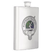 Clan Gunn Crest & Tartan Flacon (Rechts)