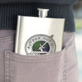 Clan Gunn Crest & Tartan Flacon (Voorbeeld)