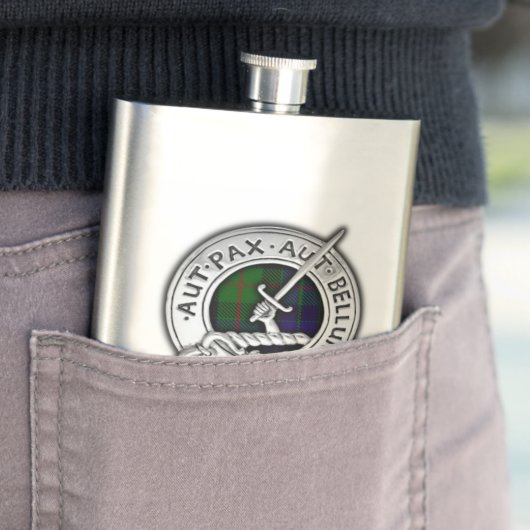 Clan Gunn Crest & Tartan Flacon (Voorbeeld)