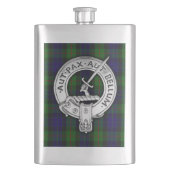 Clan Gunn Crest & Tartan Flacon (Voorkant)