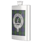 Clan Gunn Crest & Tartan Flacon (Links)