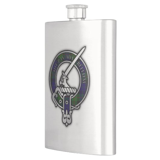 Clan Gunn Crest & Tartan Flask Flacon (Links)