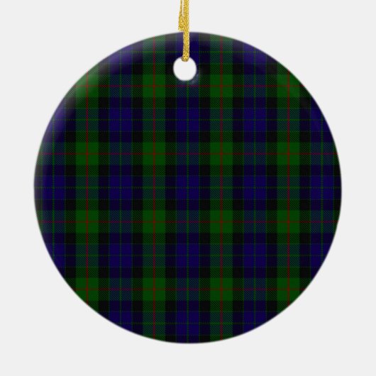 Clan Gunn Crest & Tartan Keramisch Ornament (Achterkant)