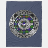 Clan Gunn Crest & Tartan Knot Fleece Blanket (Voorkant)