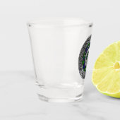 Clan Gunn Crest & Tartan Knot Shot Glass Glas (Links)