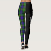 Clan Gunn Crest & Tartan Leggings (Achterkant)