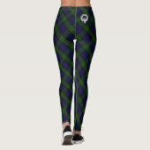 Clan Gunn Crest & Tartan Leggings (Achterkant)