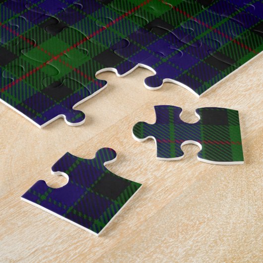 Clan Gunn Crest & Tartan Legpuzzel (Zijkant)