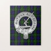 Clan Gunn Crest & Tartan Legpuzzel (Verticaal)