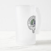 Clan Gunn Crest & Tartan Matglas Bierpul (Voorkant rechts)
