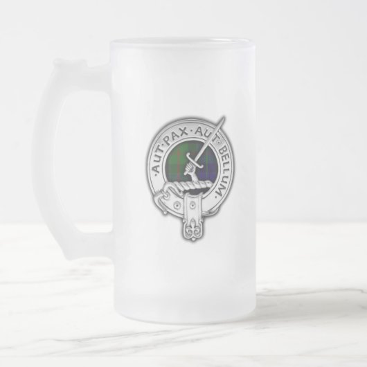 Clan Gunn Crest & Tartan Matglas Bierpul (Links)