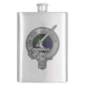 Clan Gunn Crest & Tartan - Oude Norse Flacon (Voorkant)