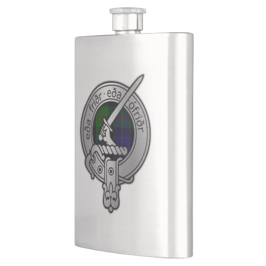 Clan Gunn Crest & Tartan - Oude Norse Flacon (Links)