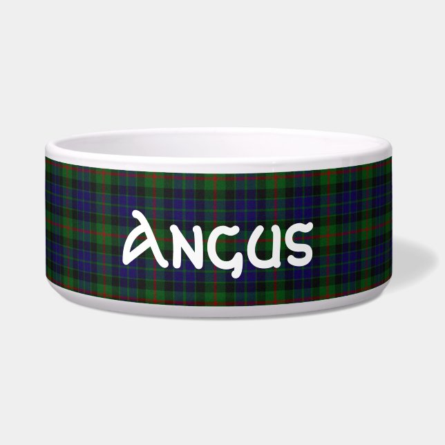 Clan Gunn Custom Tartan Pset Bowl Voerbakje (Voorkant)