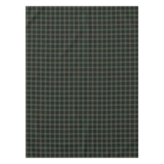 Clan Gunn Donker Groen en Zwart Schots Tartan Tafelkleed (Voorkant)