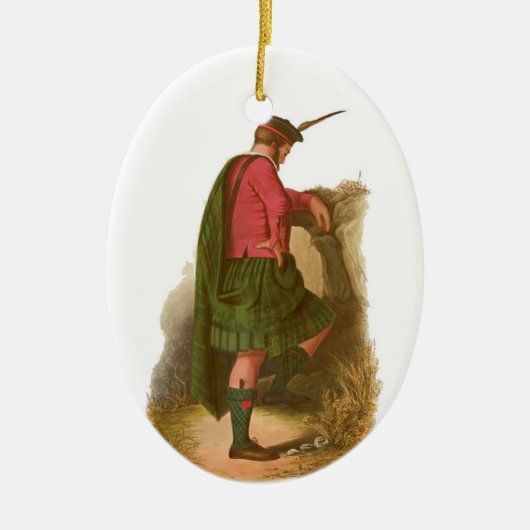 Clan Gunn Kerstornament Keramisch Ornament (Voorkant)