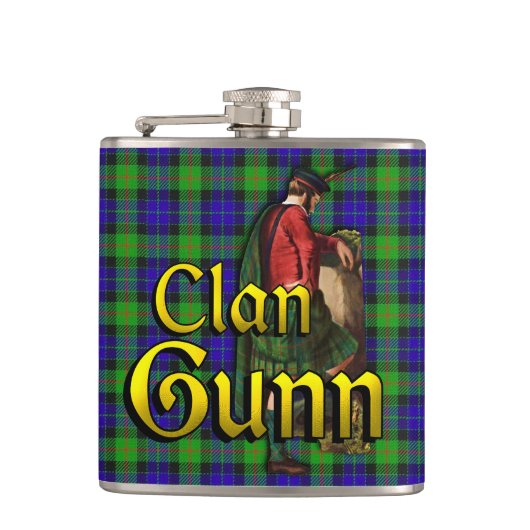 Clan Gunn Old Scotland Heupfles (Voorkant)