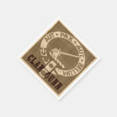 Clan Gunn Sepia Servetten (Hoek)