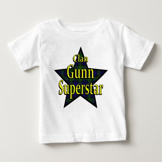 Clan Gunn Superstar Baby T-Shirt (Voorkant)