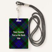 Clan Gunn Tartan Badge (Achterkant met draagriem)