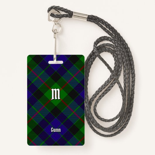 Clan Gunn Tartan Badge (Voorkant met draagriem)