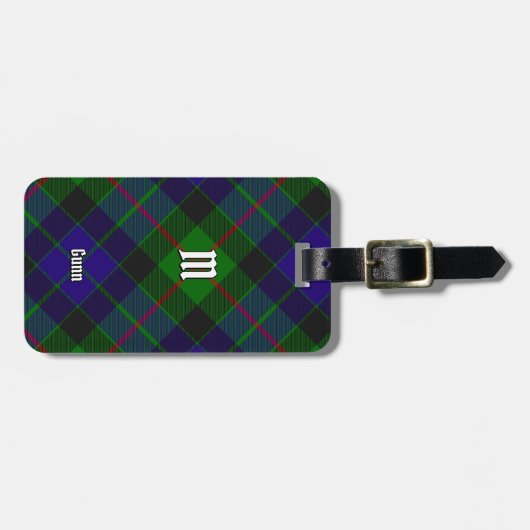 Clan Gunn Tartan Bagagelabel (Voorkant horizontaal)