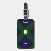 Clan Gunn Tartan Bagagelabel (Voorkant verticaal)