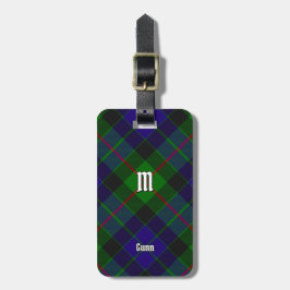 Clan Gunn Tartan Bagagelabel