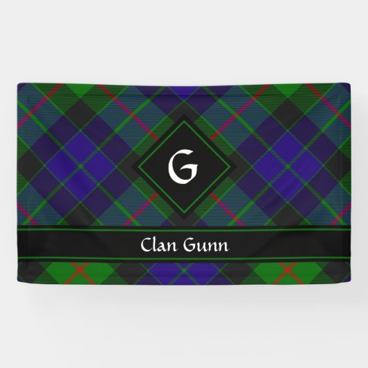Clan Gunn Tartan Banner (Horizontaal)