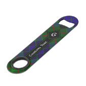 Clan Gunn Tartan Bar Key Speed Flessenopener (Voorkant Gekanteld)