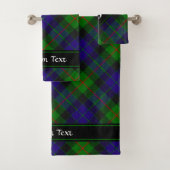 Clan Gunn Tartan Bath Towel Set Bad Handdoek (Insitu)