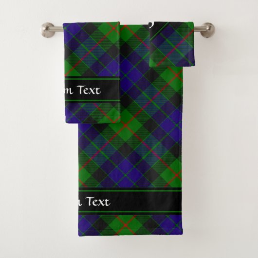 Clan Gunn Tartan Bath Towel Set Bad Handdoek (Insitu)