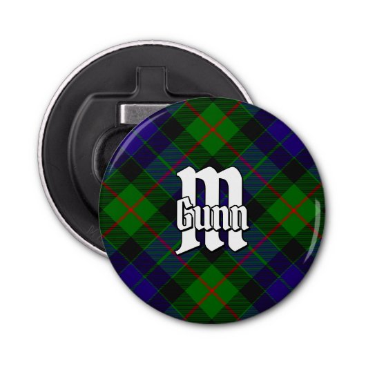 Clan Gunn Tartan Bottle Opener (Voorkant)