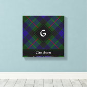 Clan Gunn Tartan Canvas Print (Insitu (Houten vloer))