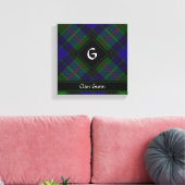 Clan Gunn Tartan Canvas Print (Insitu (Woonkamer))