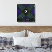 Clan Gunn Tartan Canvas Print (Insitu (Slaapkamer))