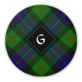 Clan Gunn Tartan Ceramic Knob Keramische Knop (Voorkant)