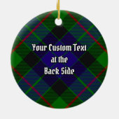 Clan Gunn Tartan Ceramic Ornament (Achterkant)